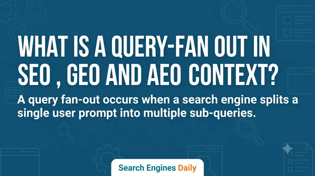 What Is A Query-Fan Out In SEO , GEO And AEO Context?